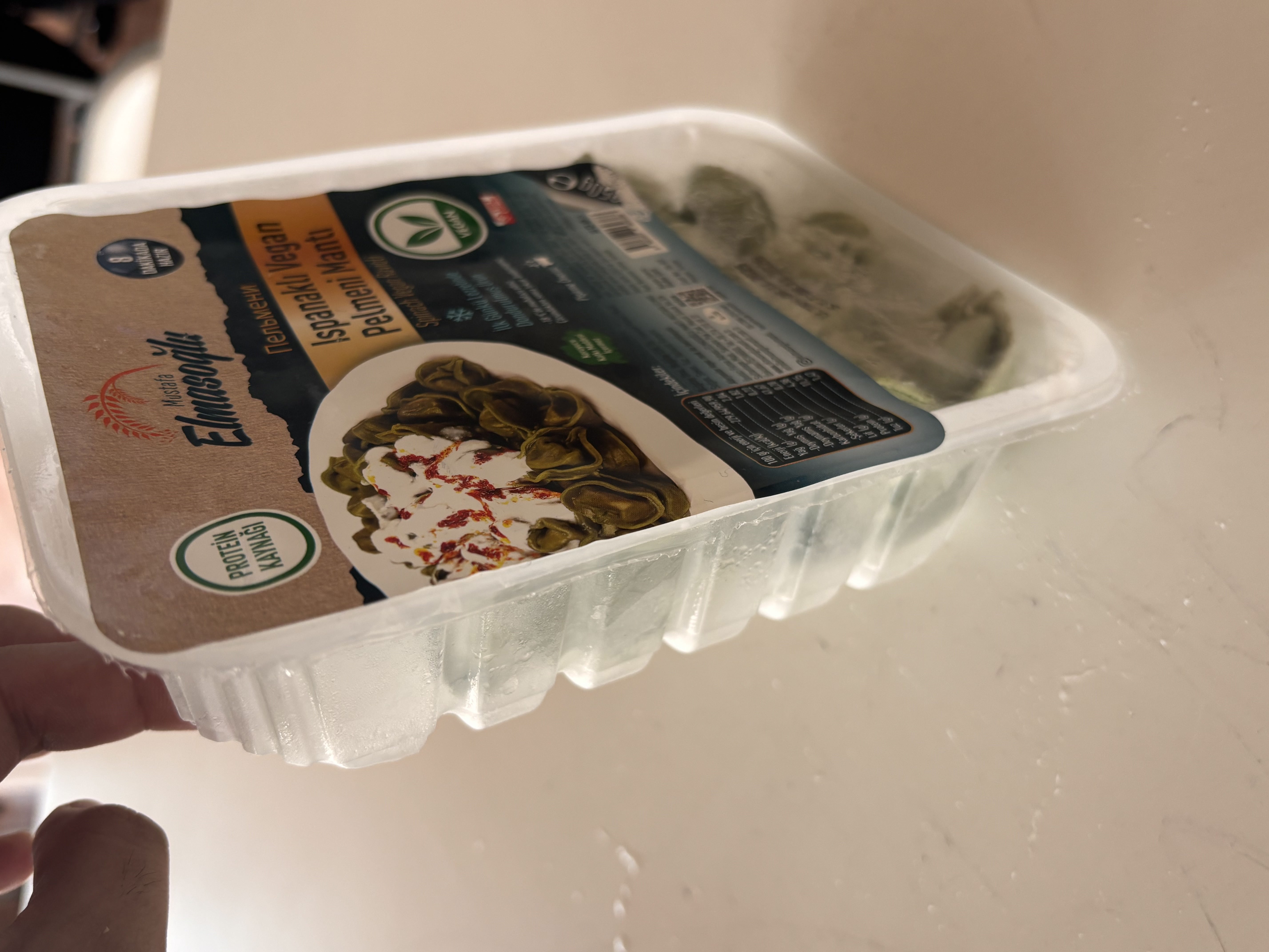 Elmasoğlu Ispanaklı Vegan Pelmeni Mantı görsel 2