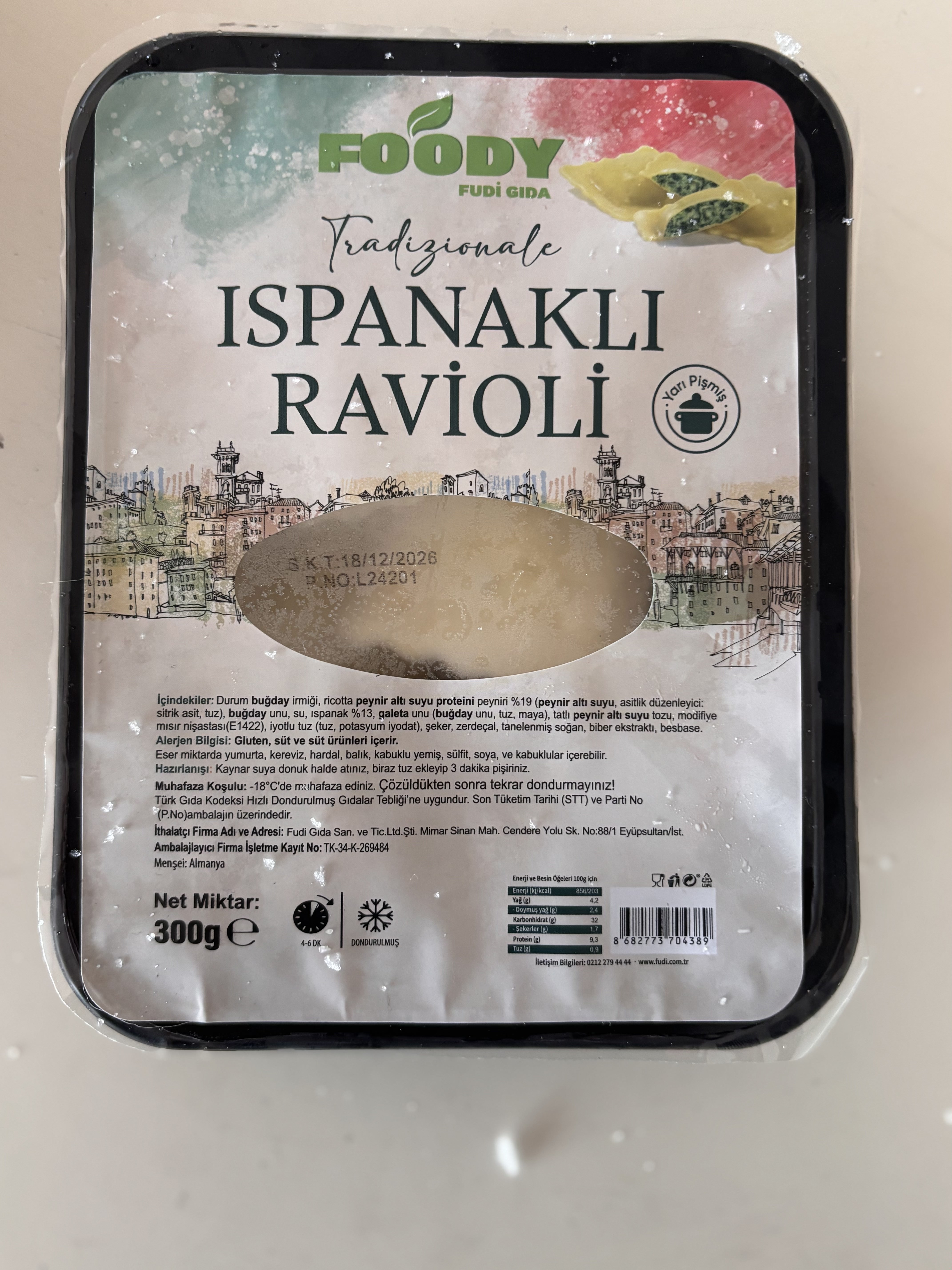 Foody Ispanaklı Ravioli